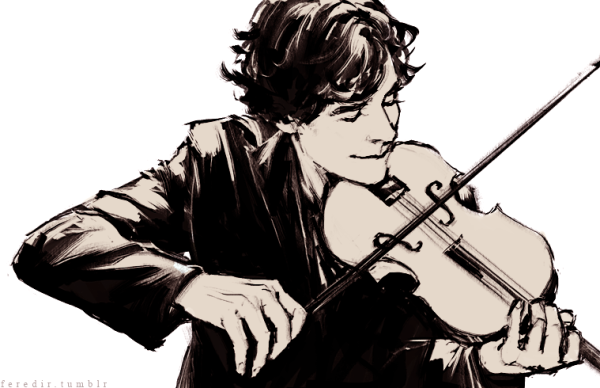 Скрипач Шерлок арт