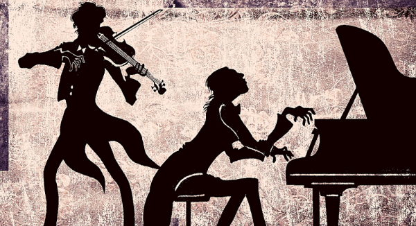 Силуэт концертмейстер пианист