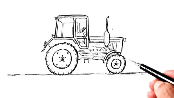 Трактор МТЗ 82 С косилкой раскраска