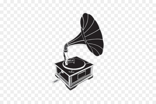 Граммофон черный