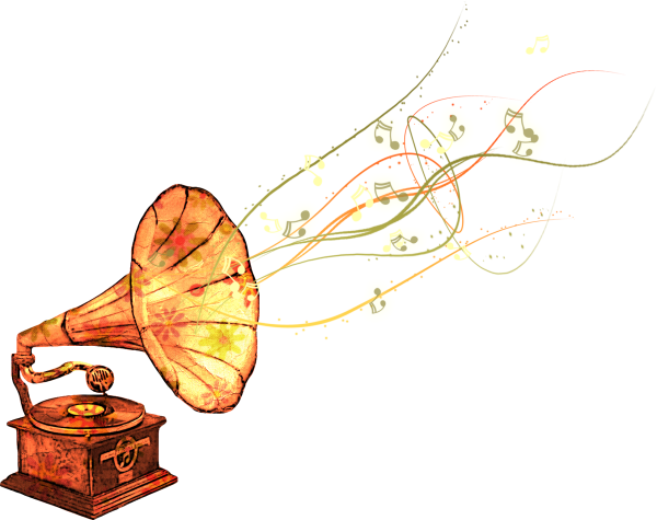 Патефон иллюстрация