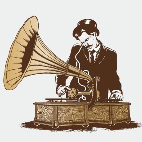 Патефон иллюстрация
