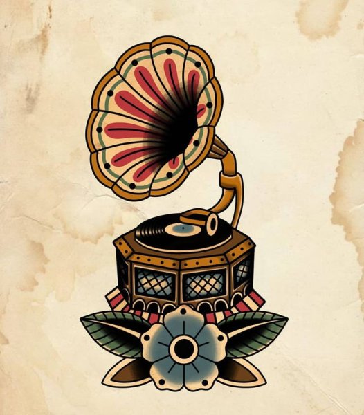 Механический граммофон патефон 19 век