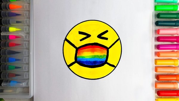 Черный смайлик