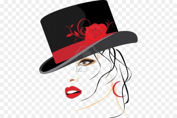 Дама в шляпе силуэт