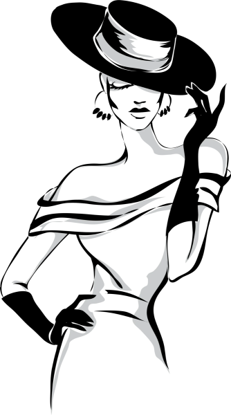 Картина девушка в шляпе