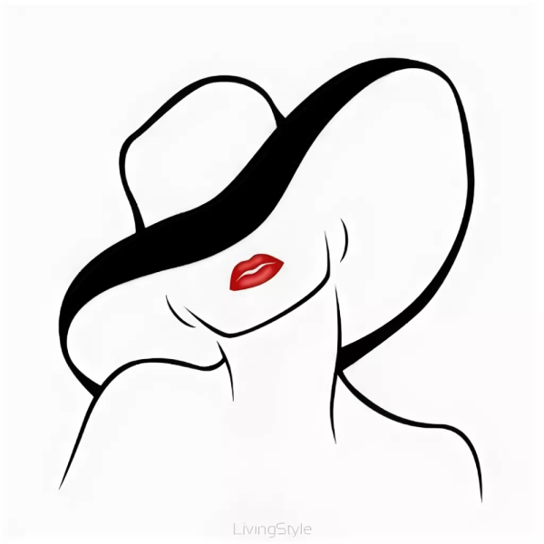 Нарисовать девушку в шляпе