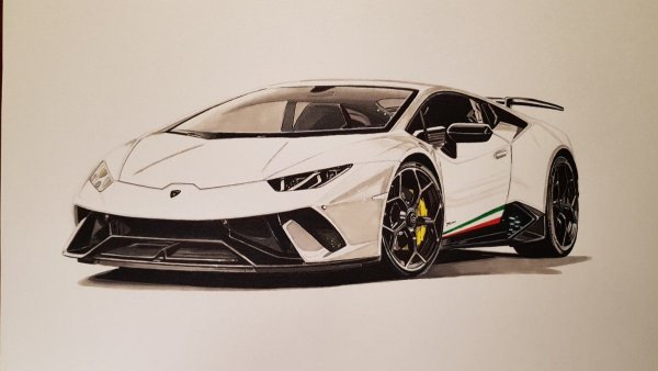 Ламборджини Хуракан скетч