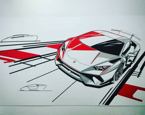 Ламборджини Хуракан скетч концепт