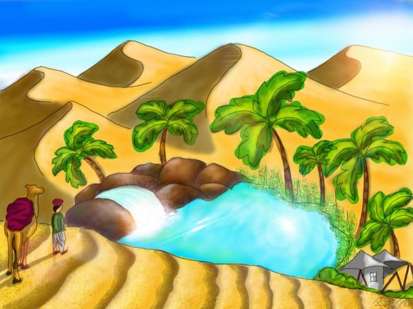 Оазис в пустыне для дошкольников