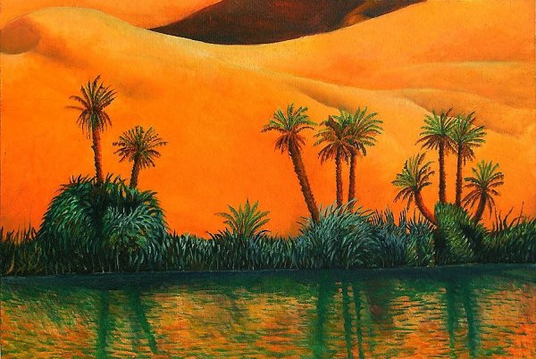 Картина Оазис в пустыне