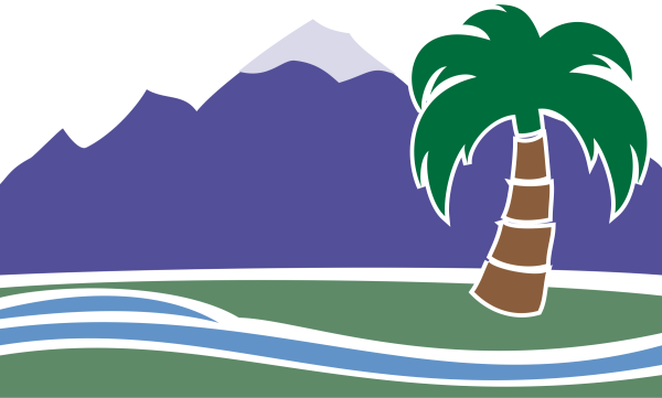 Оазис в пустыне на прозрачном фоне