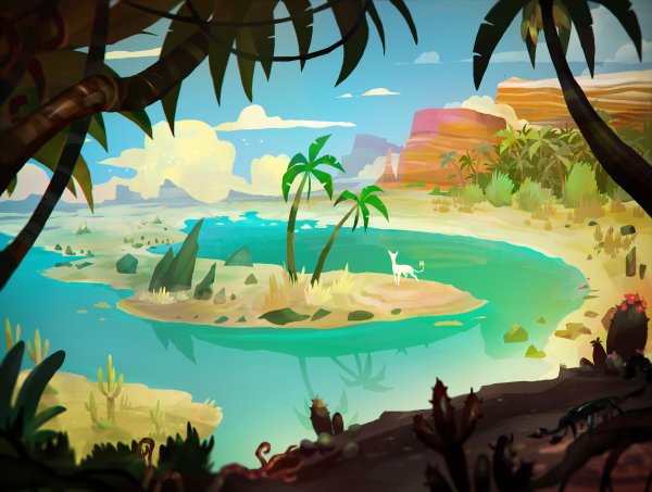 Оазис игра арты