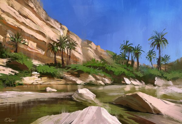 Оазис в древнем Египте