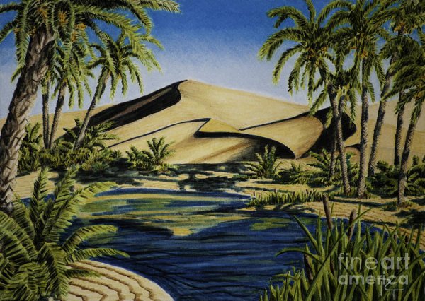 Картина Оазис в пустыне