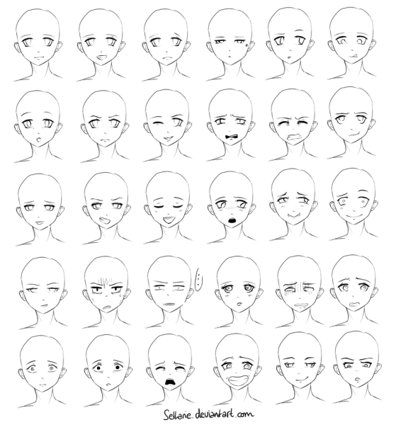 Заготовка для рисования лица