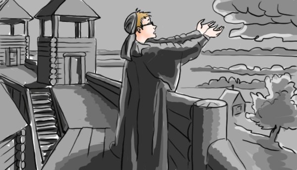 Рисунок Ярославны карандашом