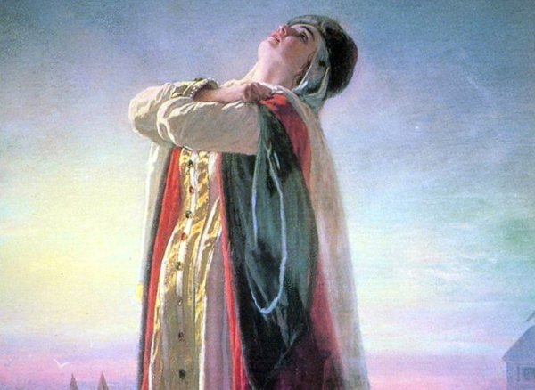 Картину Василия Григорьевича Перова “плач Ярославны”,