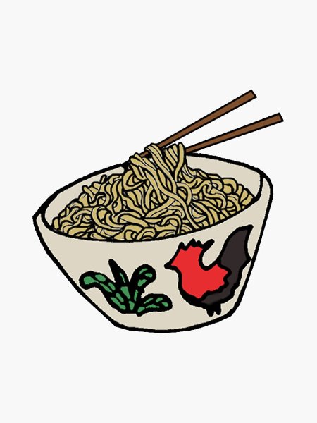 Лапша стикер