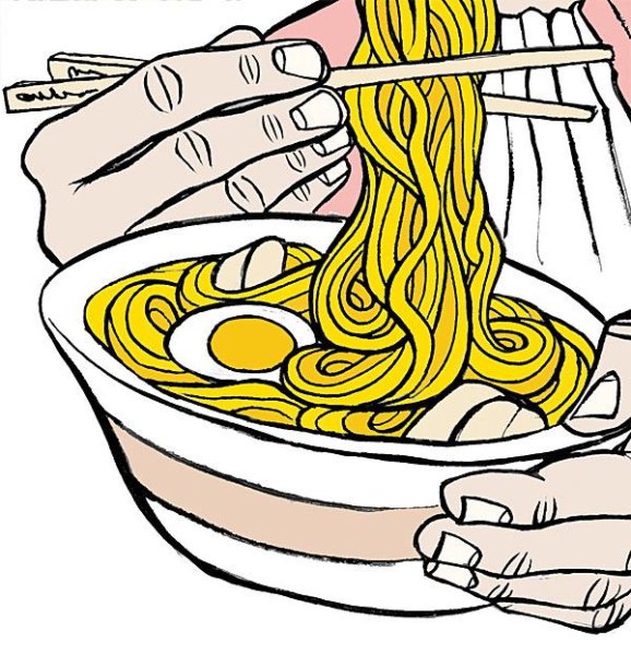 Нарисованная лапша