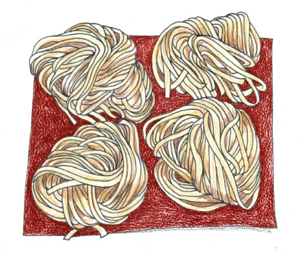 Лапша иллюстрация