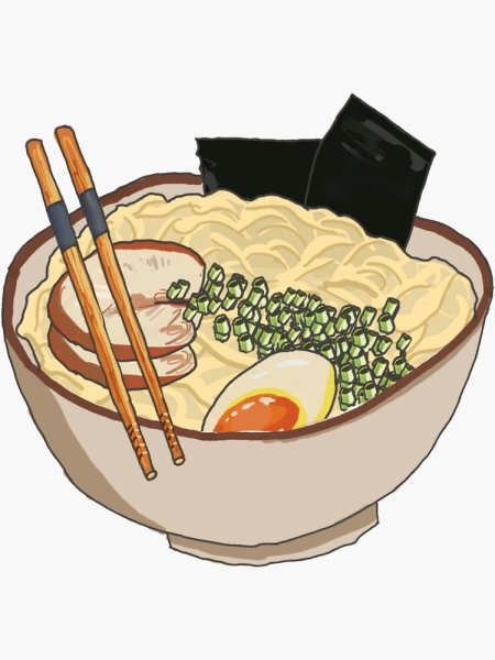 Рамен стикер