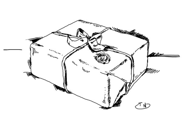 Посылки черно белое