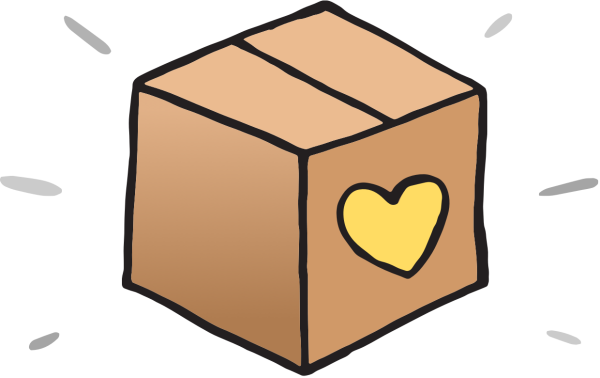 Посылка нарисованная