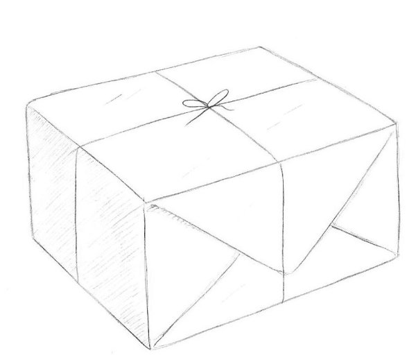 Посылка нарисованная