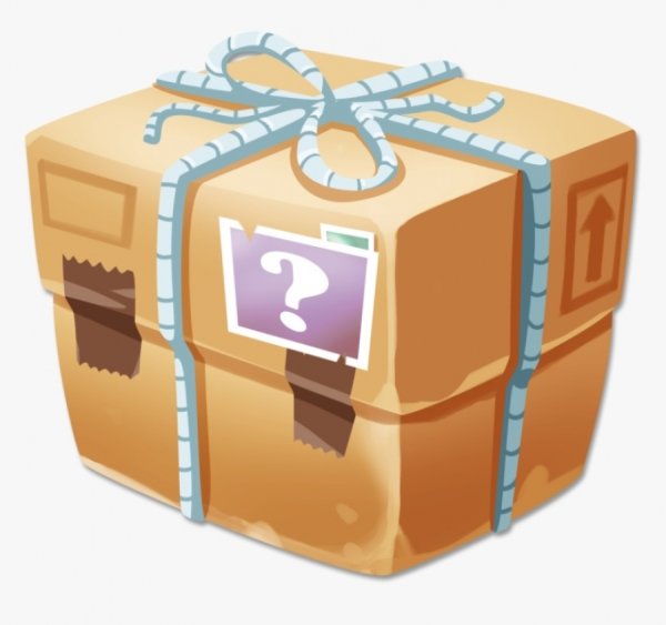 Раскраска посылка