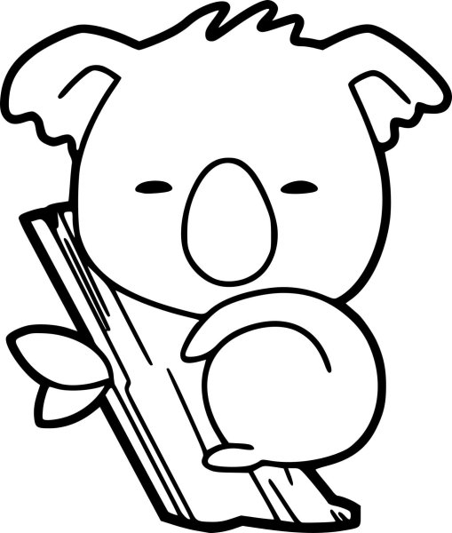 Куала раскраска для детей