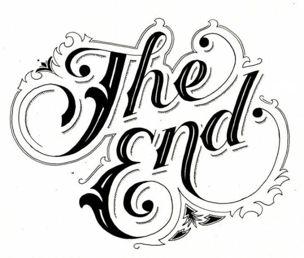 The end надпись
