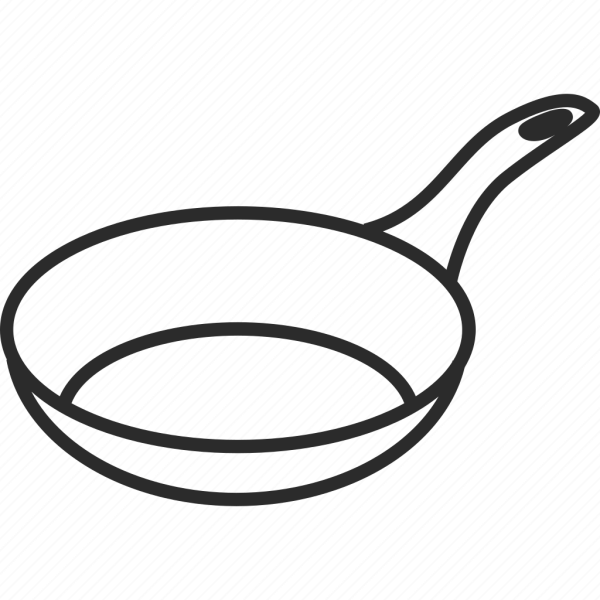 Сковородка раскраска для детей