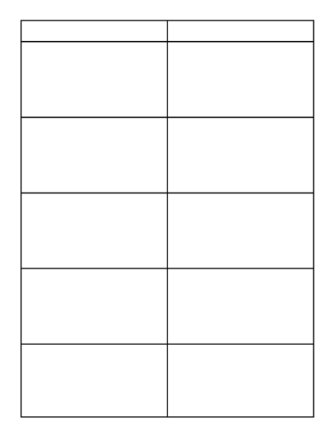 Таблица 2 столбца 6 строк