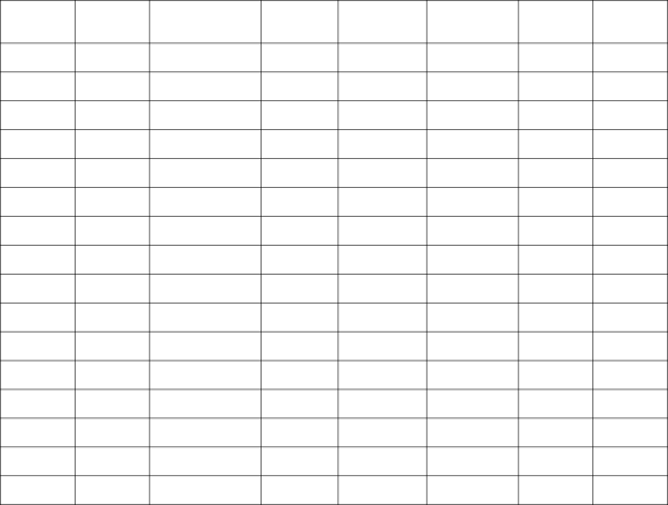 Таблица с пустыми клетками