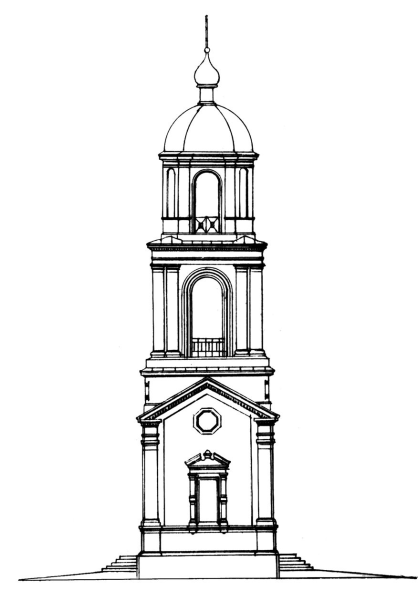 Колокольня карандашом