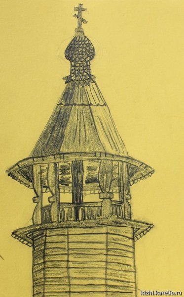 Соборная колокольня Соликамск рисунок