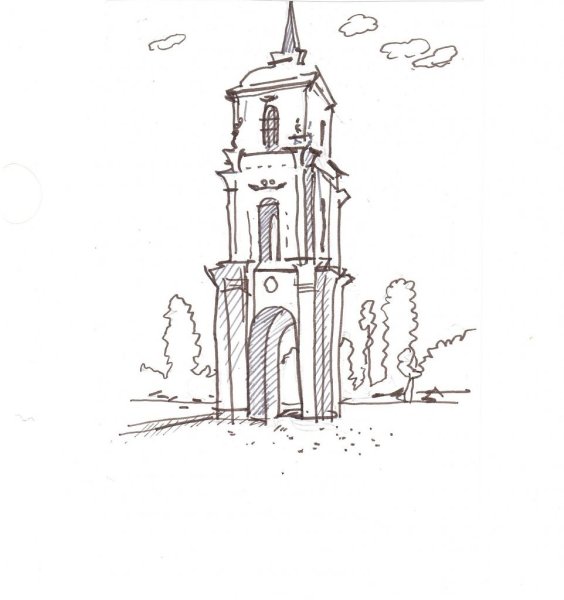 Колокольня поделка