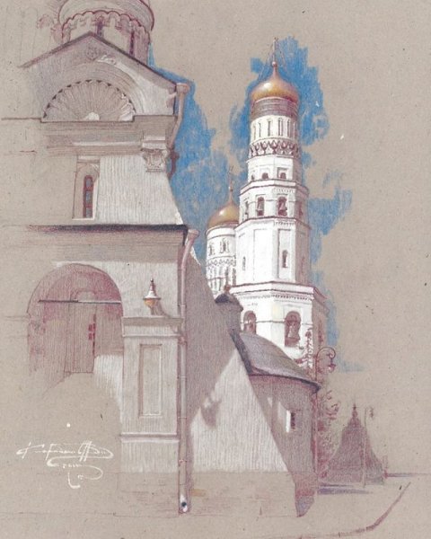 Колокольня Ивана Великого чертеж