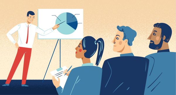 Публичное выступление иллюстрация