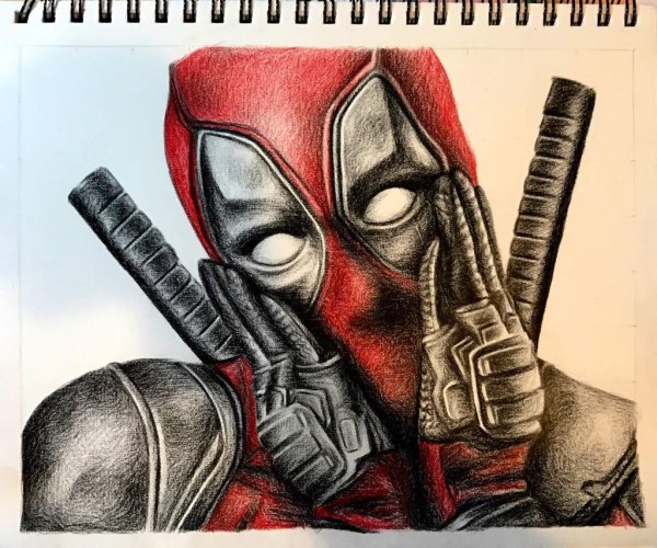 Дэдпул нарисовать