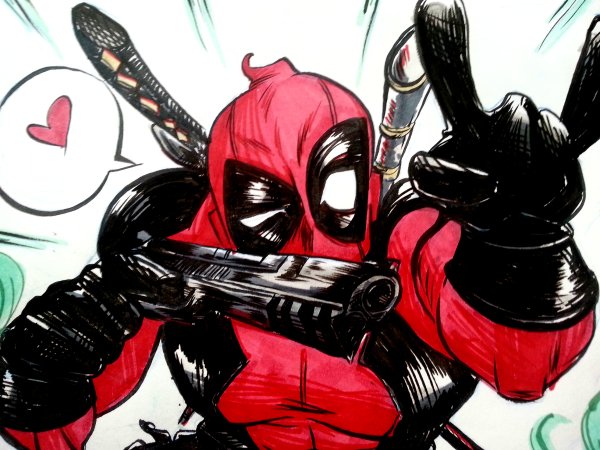 Дэдпул рисунок
