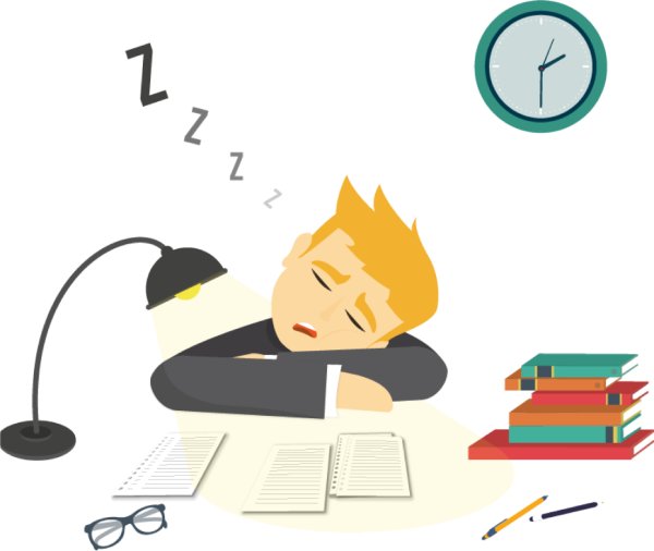 Переутомление иллюстрация