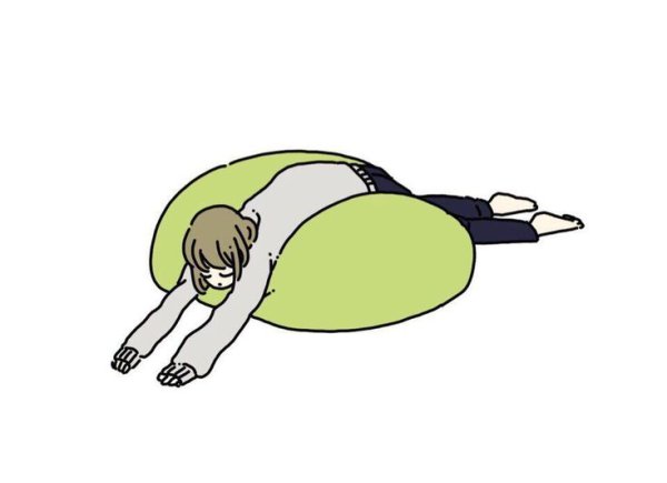 Устал рисунок