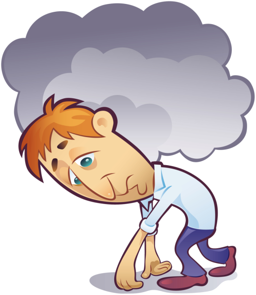 Уставшая женщина