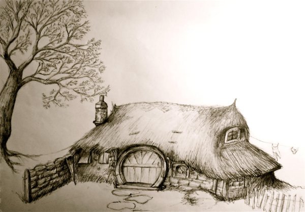 Хижина набросок