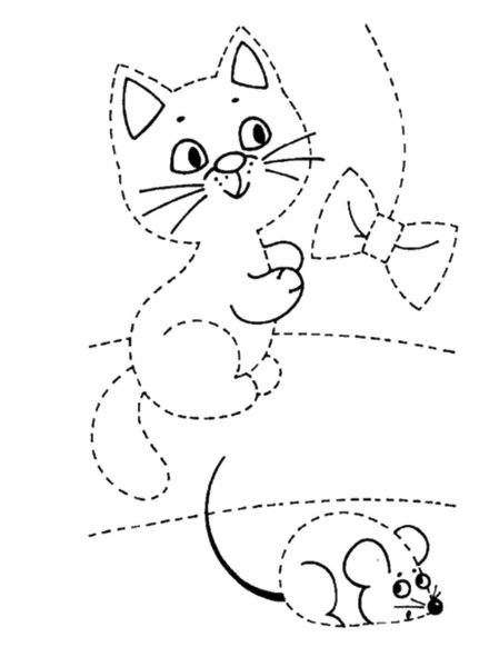 Рисование по контуру для детей