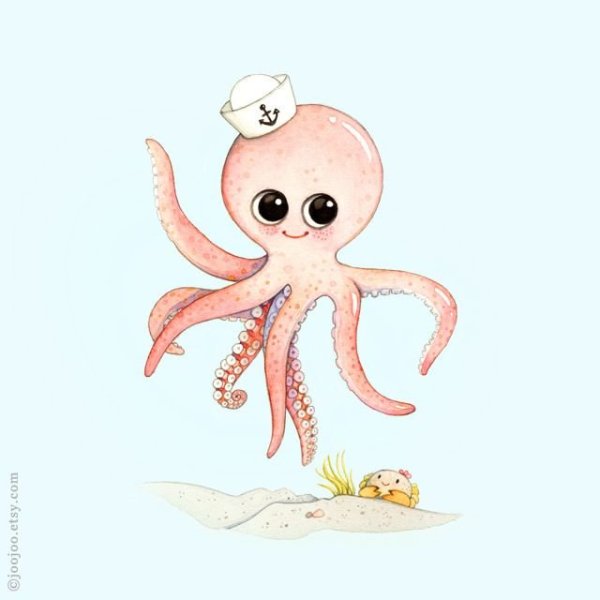 Осьминог с короной