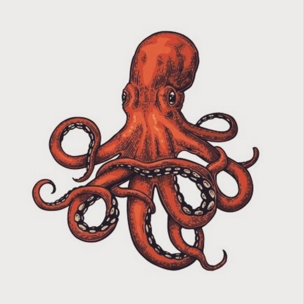 Осьминог раскраска для детей