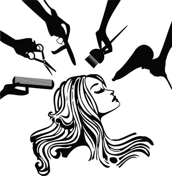 Парикмахер абстракция